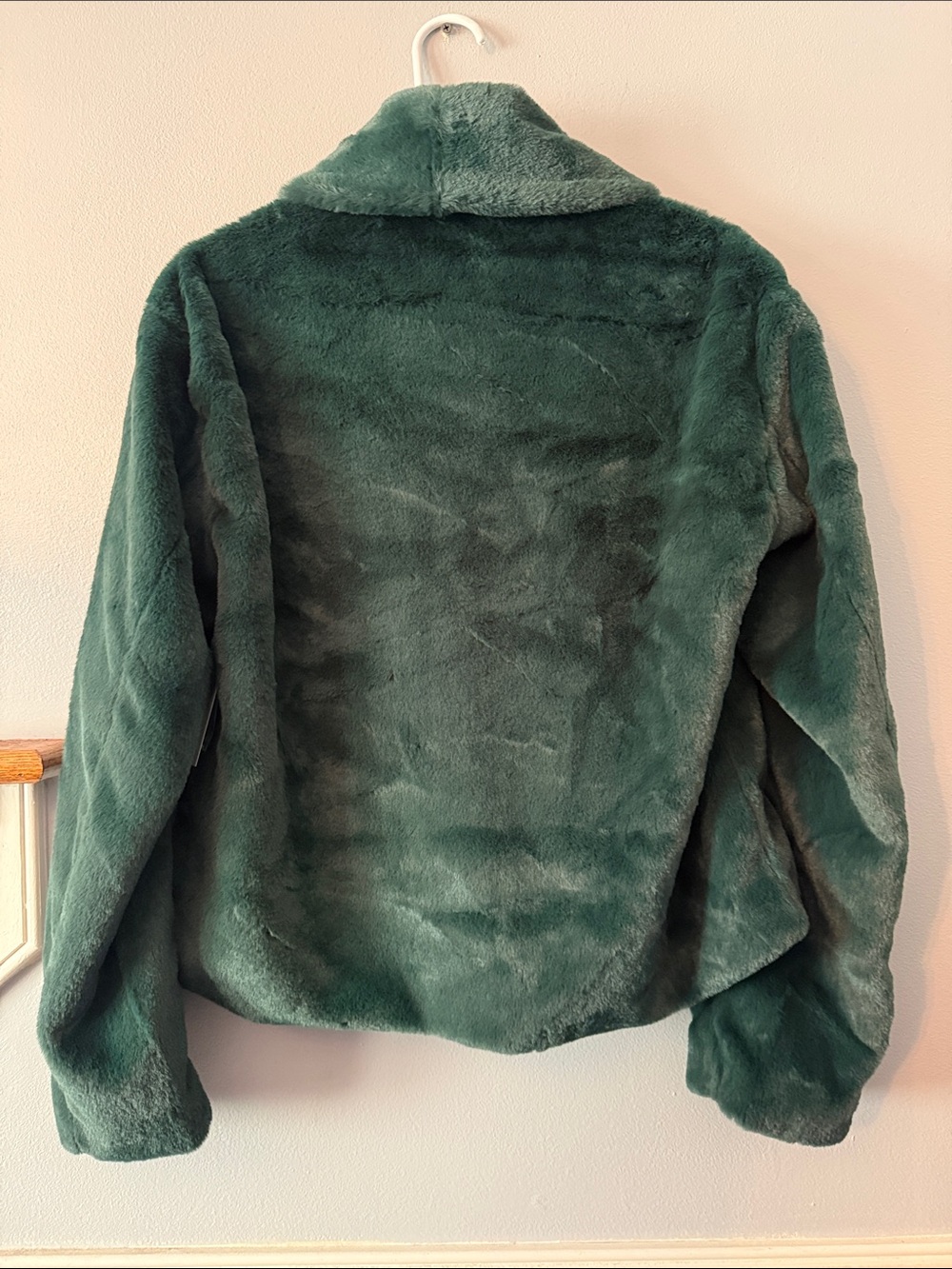 Dolce Cabo Forest Green Faux Fur Teddy Jacket. Beautiful no flaws - Picture 9 of 11
